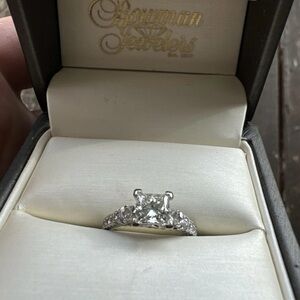 Scott Kay Silver and White Gemstone Ring